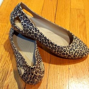 Crocs Animal Print Flats